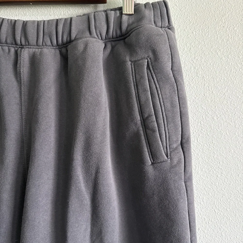 Abercrombie & Fitch Short Length Oversized Essential Clinched Sweats Grey L